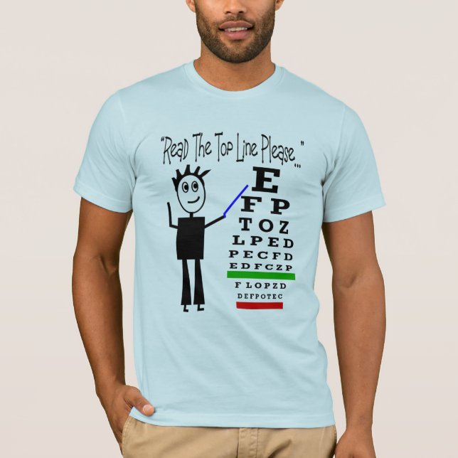 T-shirt "Lisez la ligne supérieure svp"--Conception de (Devant)