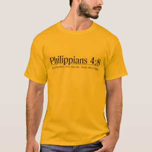 T-shirt Lisez le 4:8 de Philippiens de bible