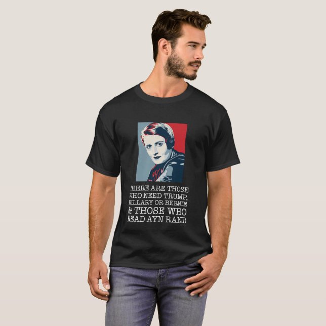 T-shirt lisez le libertaire de couche-point d'ayn (Devant entier)