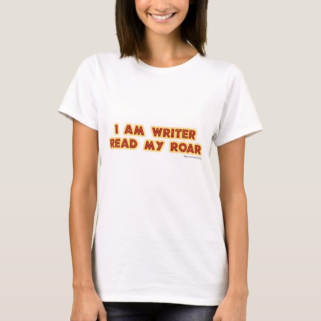 T-shirt Lisez Mon Auteur De Roar Conception De Slogan (Devant)