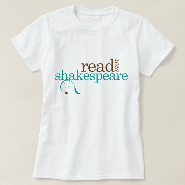 T-shirt Lisez plus de Shakespeare (Design devant)