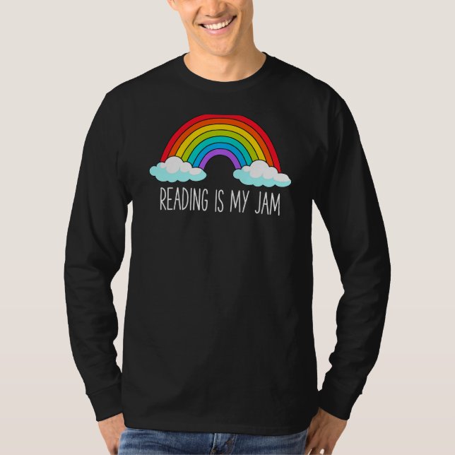 T-shirt Lisez Professeur Rainbow Leopard Lire Est Ma Jam (Devant)
