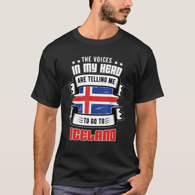 T-shirt L'Islande dans ma tête (Devant)
