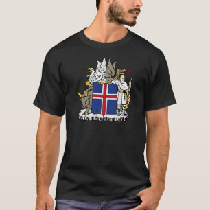 T-shirt L'Islande EST manteau de Ísland des bras