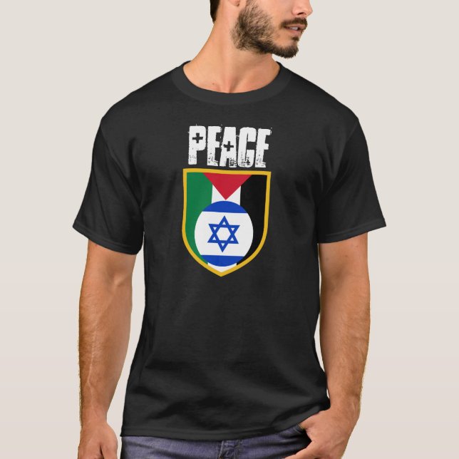 T-shirt L'Israël Palestine aucune PAIX de guerre (Devant)