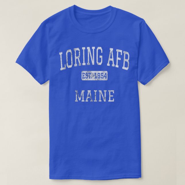 T-shirt Lissage AFB Maine ME Vintage (Design devant)