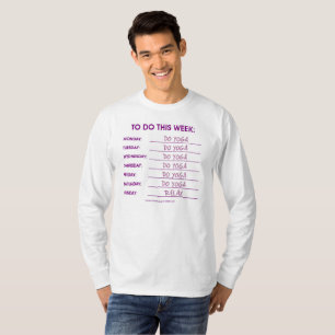 T-SHIRT LISTE À FAIRE : YOGA