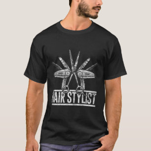 T-shirt Liste de cheveux Coiffeuse