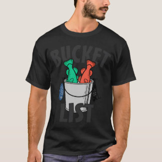 T-shirt Liste de choses à faire avant de mourir - Pêche