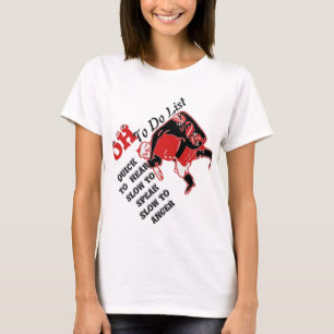 T-shirt « Liste de choses à faire pour Noël avec S
