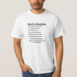 T-shirt Liste de contrôle de Karls