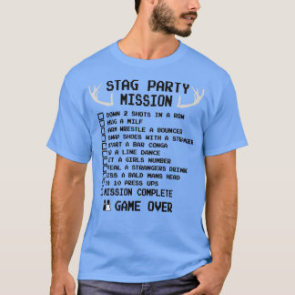 T-shirt Liste de contrôle de la partie de stade Funny Bach