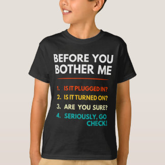 T-shirt Liste de contrôle de soutien de chemise de bureau