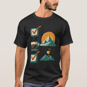T-shirt Liste de contrôle Sommet Réalisation Café & Mont