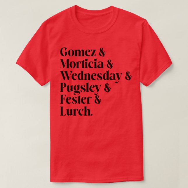 T-shirt Liste de diffusion mercredi (Design devant)