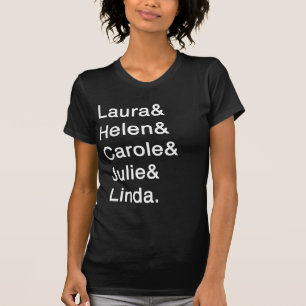 T-shirt Liste de noms (femmes)