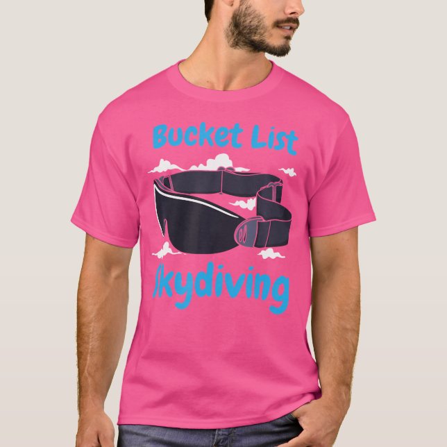 T-shirt Liste de regroupements Skydiving (Devant)
