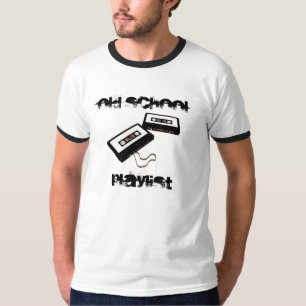 T-shirt Liste de reproduction de vieille école