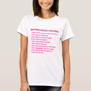 T-shirt Liste de vérification de la licence