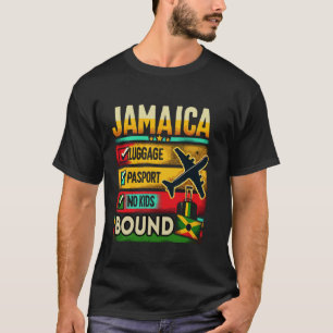 T-shirt Liste de vérification des bagages passeport pas d'