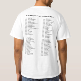 T-shirt Liste d'épisodes