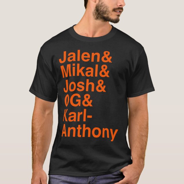 T-shirt Liste des Knicks (Devant)