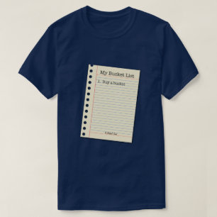 T-shirt Liste des regroupements - Une chemise de gestion
