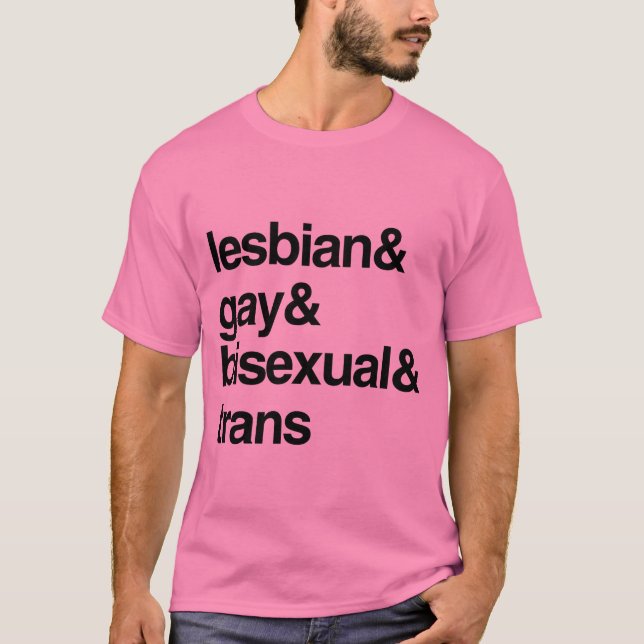 T-SHIRT LISTE LGBT (Devant)