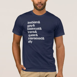 T-SHIRT LISTE LGBTQI