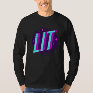 T-shirt Lit ambiance 90 Vêtements rétro musique des années