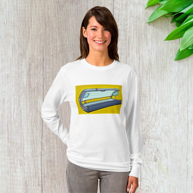 T-shirt Lit de bronzage rétro Spa (Créateur téléchargé)