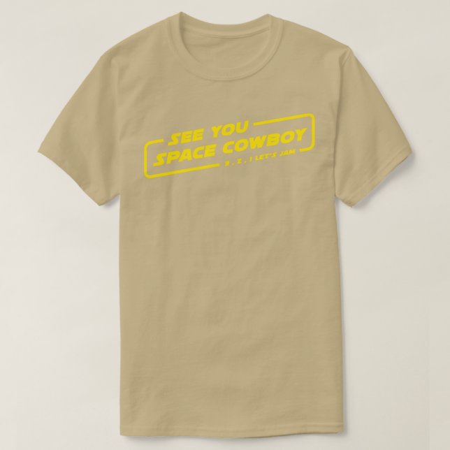 T-shirt Lit Jam dans le texte de l'espace (Design devant)