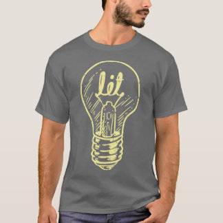 T-shirt Lit Lampe Maître Electricien Linéaire Hommes