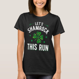 T-shirt Lit Shamrock This Run Irish