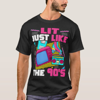 T-shirt Lit tout comme les années 90 90 esthétique Nostalg