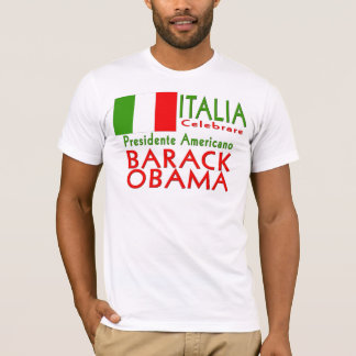 T-shirt L'ITALIE CELEBRARE Obama Giorno di Inaugurazione
