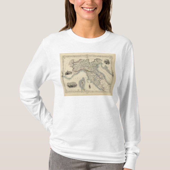 T-shirt L'Italie du nord 4 (Devant)