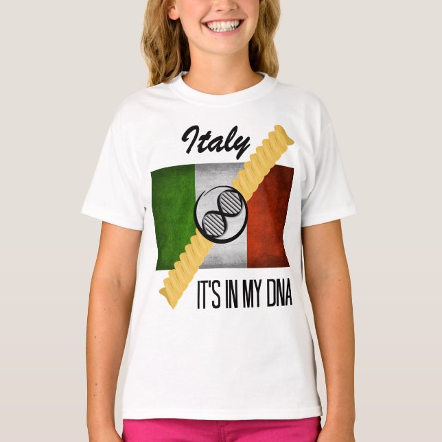 T-shirt L'Italie il est dans mon drapeau italien Rotini de (Devant)