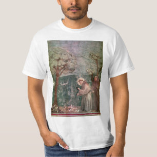 T-shirt L'Italie, l'Assisi, le St Francis et les oiseaux