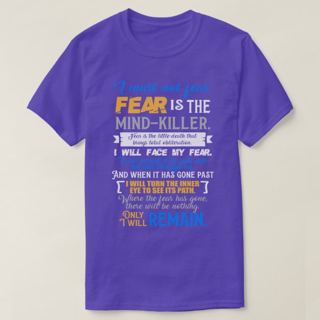 T-shirt Litany contre la dune de peur (Design devant)