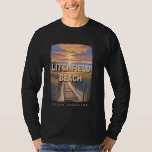 T-shirt Litchfield Beach Caroline du Sud SC Serene Shoreli