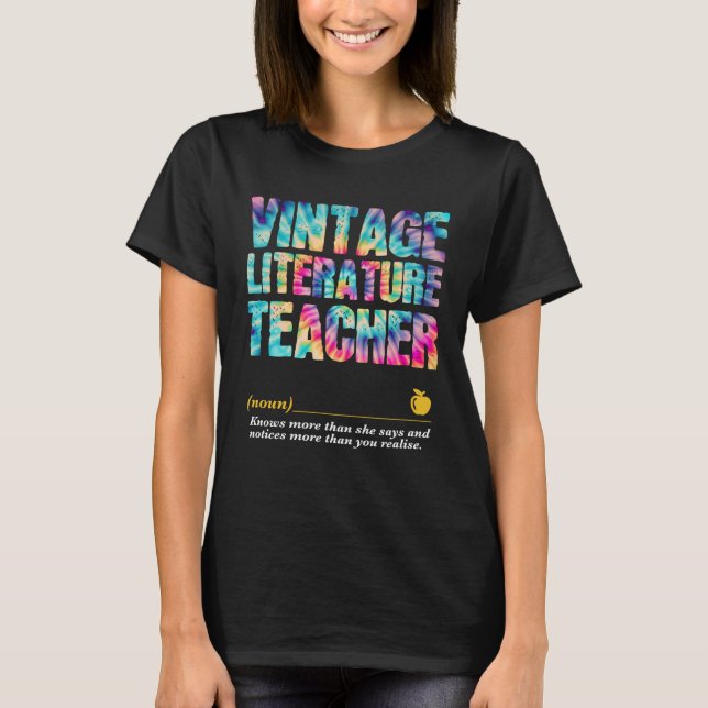 T-shirt Literature Teacher Appreciation Week Back to Schoo (Devant)