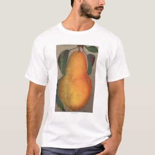 T-shirt Lithographie de Chromo de fruit de poire bartlett
