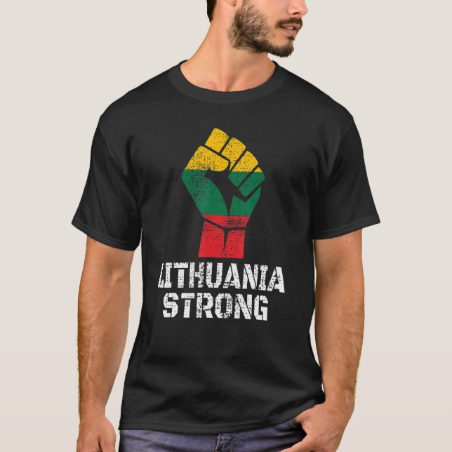 T-shirt Lithuania Support Lithuanian Flag Men Women 1 (Devant)