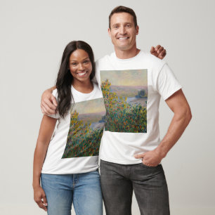 T-shirt Lits de fleurs à Vetheuil tableau de Claude Monet