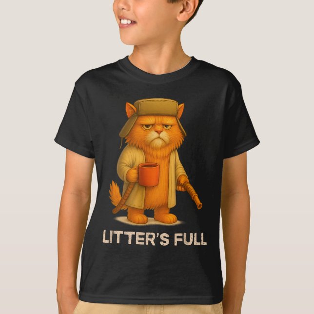 T-shirt Litter’s Full Funny Cat Parody Lovers Christmas Xm (Devant)