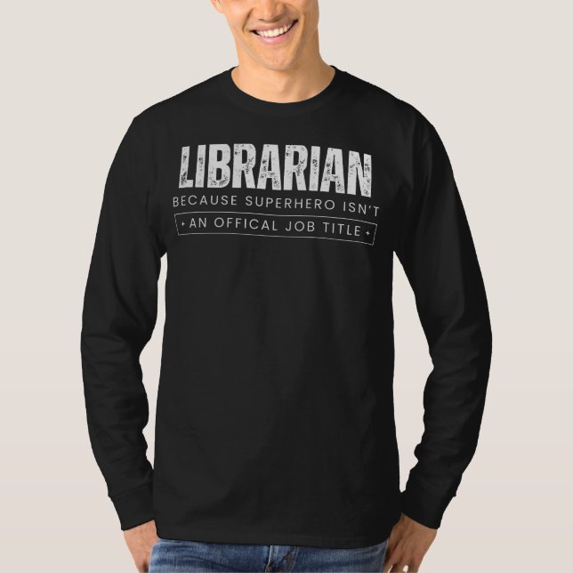 T-shirt Littéraire Avec Chroniques : Bibliothécaire - Parc (Devant)