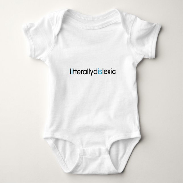 T-shirt littéralement dyslexique (Devant)
