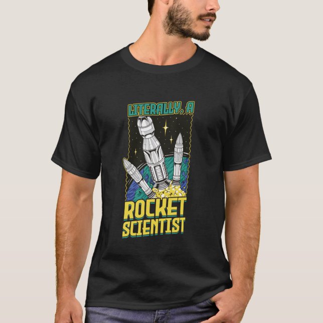T-shirt Littéralement, la conception d'un scientifique de  (Devant)