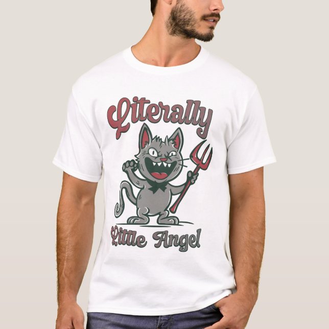 T-shirt Littéralement Petit Ange (Devant)